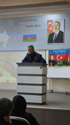 59 nömrəli tam orta məktəbdə Vətən Müharibəsi şəhidi Umudlu Elmir Pərviz oğlunun anım günü tədbiri keçirilib