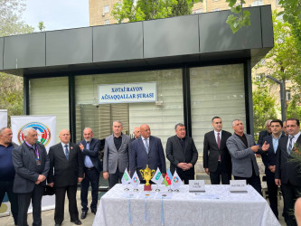 “Konstitusiya və Suverenlik İli” çərçivəsində Xətai rayonunda ağsaqqallar arasında nərd turniri təşkil olunub