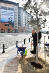 Bakı Ağ Şəhərin Mərkəzi Park Kvartalında bir sıra infrastruktur obyektlərinin inşası tamamlanıb.  Prezident İlham Əliyev görülən işlərlə tanış olub, Qarabağ Atları Kompleksinin təməlini qoyub