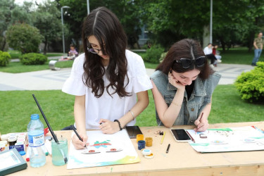 Xətai rayonunda “Azərbaycanım” Beynəlxalq VIII Uşaq və Gənc Rəsm Festivalı  keçirilib