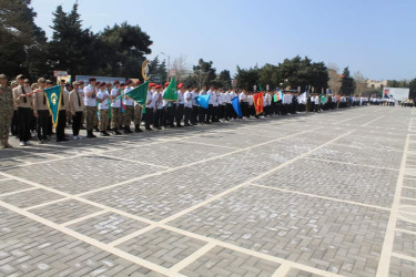 Xətai rayonunda “Şahin” hərbi-idman oyununun rayon mərhələsinə start verilib