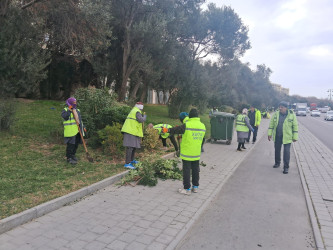 14 mart tarixində Xətai rayonunda təmizlik və abadlıqla bağlı iməclik keçirilib