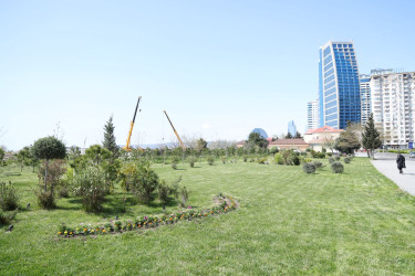 18 aprel 2026-cı il tarixində Xətai rayonunda “Şəhərsalma və Memarlıq ili” çərçivəsində ağacəkmə aksiyası keçirilib