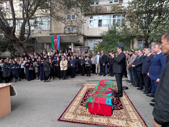 Birinci Qarabağ müharibəsində itkin düşmüş şəhid Bayramov Azər Zirəddin oğlu dəfn edilib