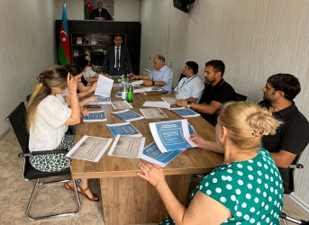 Xətai rayonunda  əhali arasında sosial işin təşkili və  mövcud sosial xidmətlər haqqında maarifləndirmə tədbirləri aparılmışdır