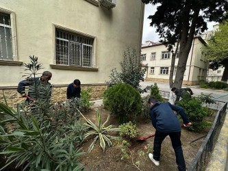 Xətai rayonunda “Konstitusiya və Suverenlik ili” çərçivəsində ümumrayon iməcliyi və ağacəkmə aksiyası təşkil olunub.