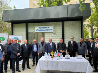 “Konstitusiya və Suverenlik İli” çərçivəsində Xətai rayonunda ağsaqqallar arasında nərd turniri təşkil olunub