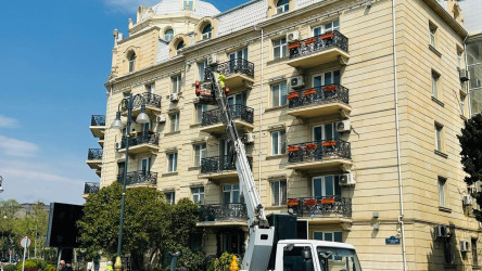 Xətai rayonu ərazisində abadlıq və yaşıllaşdırma işləri davam etdirilir