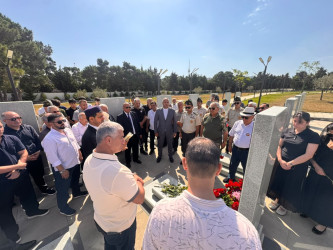 09.08.2026-ci il tarixdə Vətən Müharibəsi şəhidi Ramaldanov Babək Meyvəddin oğlunun məzarı ziyarət edilib