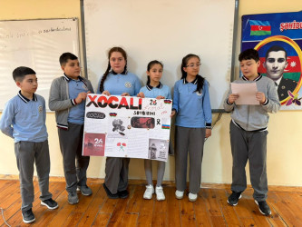 Xətai rayonunda Xocalı soyqırımının 34-cü ildönümü münasibətilə silsilə tədbirlər keçirilib