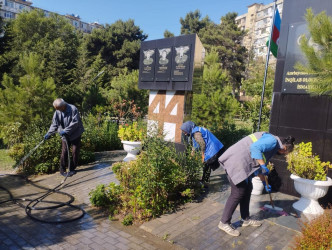 05.09.2026-cı il tarixində Xətai rayonunda təmizlik və abadlıq iməciliyi keçirilib