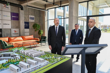 Azərbaycan Respublikasının Prezidenti İlham Əliyev “SABAH.city” innovasiya şəhərciyinin birinci mərhələsinin açılışında iştirak edib