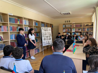 Xətai rayon ümumtəhsil məktəblərində 28 May – Müstəqillik Günü münasibətilə silsilə tədbirlər keçirilib