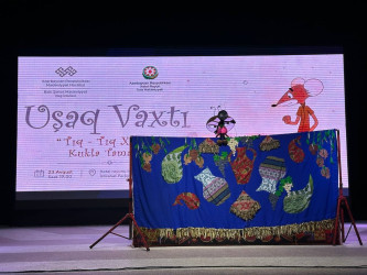 Xətai rayonunda balacalar üçün “Tıq-tıq xanım” kukla tamaşası nümayiş olunub