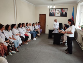 Xətai rayonunda tibb müəssisələrində məişət zorakılığı mövzusunda silsilə tədbirlər keçirilib