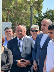 Vətən Müharibəsi şəhidi Əsgərov Rüfət Mürvət oğlunun məzarı ziyarət edilib