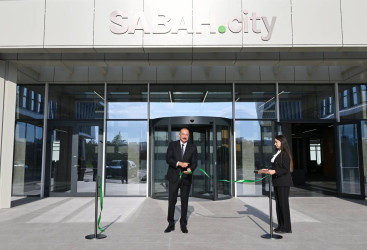 Azərbaycan Respublikasının Prezidenti İlham Əliyev “SABAH.city” innovasiya şəhərciyinin birinci mərhələsinin açılışında iştirak edib