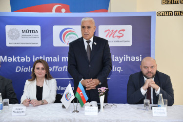 Xətai rayonunda “Məktəb ictimai müzakirədə” layihəsi çərçivəsində növbəti görüş keçirilib
