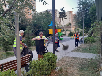15 avqust 2026-cı il tarixində Xətai rayonunda təmizlik və abadlıq iməciliyi keçirilib