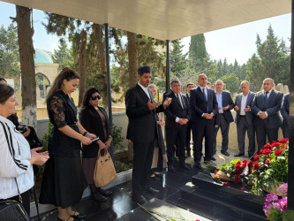 Vətən Müharibəsi şəhidləri Əliyev Malik Təvəkkül oğlu və  Əliyev Eldar Süleyman oğlunun anım günləri ilə əlaqədar məzarları ziyarət olunub