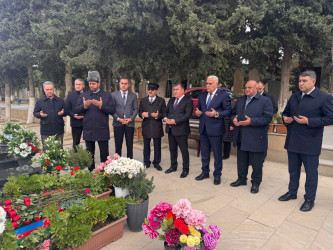 Vətən Müharibəsi şəhidi Salayev Elşən Fuad oğlunun məzarı ziyarət olunub