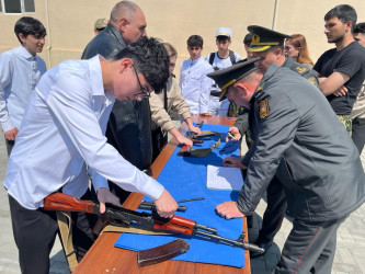 ‘Şahin’ hərbi-idman oyununun Xətai rayon birinciliyi keçirildi