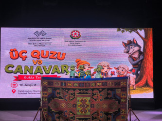 Xətai rayonunda uşaqlar üçün “Üç quzu və Canavar” kukla tamaşası nümayiş olunub