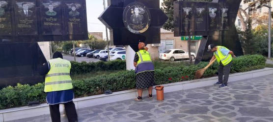 05.09.2026-cı il tarixində Xətai rayonunda təmizlik və abadlıq iməciliyi keçirilib