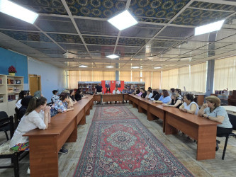 Xətai rayonunda mədəniyyət müəssisələrində məişət zorakılığı mövzusunda silsilə tədbirlər keçirilib