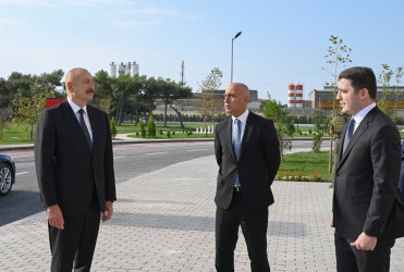 Azərbaycan Respublikasının Prezidenti İlham Əliyev “SABAH.city” innovasiya şəhərciyinin birinci mərhələsinin açılışında iştirak edib
