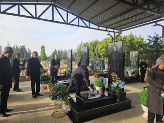 Vətən Müharibəsi şəhidi Yaqubov Fəxrəddin Yaqub oğlunun anım günündə məzarı ziyarət olunub