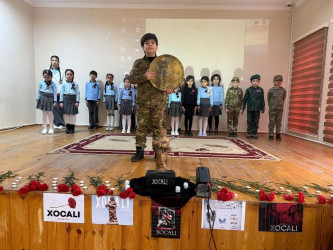 Xətai rayonunda Xocalı soyqırımının 34-cü ildönümü münasibətilə silsilə tədbirlər keçirilib