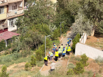 05.09.2026-cı il tarixində Xətai rayonunda təmizlik və abadlıq iməciliyi keçirilib