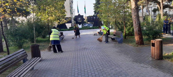 05.09.2026-cı il tarixində Xətai rayonunda təmizlik və abadlıq iməciliyi keçirilib
