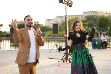 Xətai rayonunda Nizami parkında sakinlər üçün növbəti konsert proqramı təşkil olunub