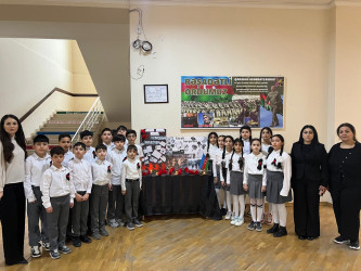 Xətai rayonunda Xocalı soyqırımının 34-cü ildönümü münasibətilə silsilə tədbirlər keçirilib
