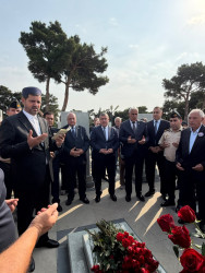 Vətən Müharibəsi Qəhrəmanı Ceyhun Həsənovun məzarı ziyarət edilib