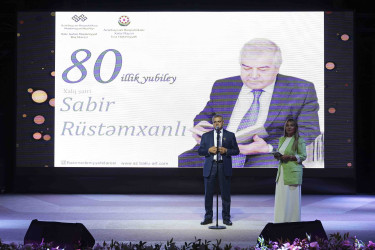 Xətai rayonunda Xalq şairi Sabir Rüstəmxanlının 80 illik yubileyinə həsr olunmuş təntənəli tədbir keçirilib+VİDEO