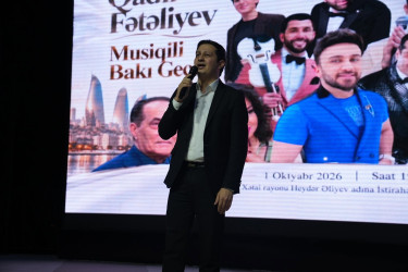 Xətai rayonunda “Musiqili Bakı” layihəsi çərçivəsində növbəti konsert proqramı keçirilib