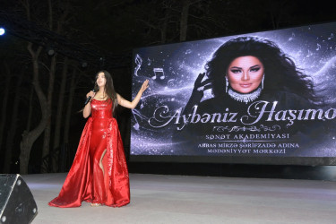 Xətai rayonunda Əməkdar artist Aybəniz Haşımovanın iştirakı ilə  konsert proqramı təşkil olunub