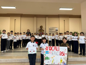 Xətai rayonunda Xocalı soyqırımının 34-cü ildönümü münasibətilə silsilə tədbirlər keçirilib