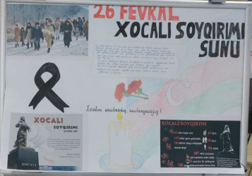 Xətai rayonunda Xocalı soyqırımının 34-cü ildönümü münasibətilə silsilə tədbirlər keçirilib