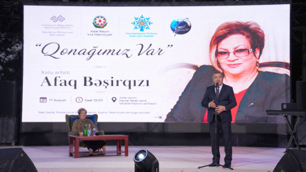 Xətai rayonunda Xalq artisti Afaq Bəşirqızı ilə görüş keçirilib