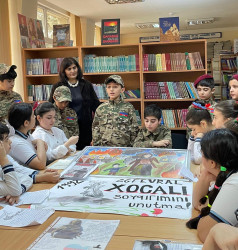Xətai rayonunda Xocalı soyqırımının 34-cü ildönümü münasibətilə silsilə tədbirlər keçirilib