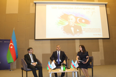 Xətai rayonunda “Milli Qurtuluşdan Zəfərə Aparan Yol” mövzusunda tədbir keçirilib
