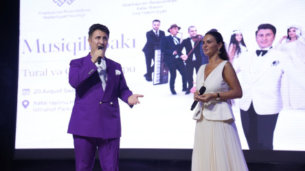Xətai rayonunda gənc müğənni Tural və "Qismət" qrupunun iştirakı ilə konsert təşkil olunub