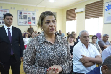Rayon İcra Hakimiyyətinin başçısı 27 saylı tam orta məktəbdə vətəndaşlarla görüşü təşkil olunub