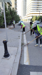 Xətai rayonunda iyul ayı ərzində təmizlik və yaşıllaşdırma tədbirləri davam etdirilib