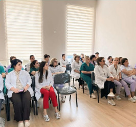 Xətai rayonunda tibb müəssisələrində məişət zorakılığı mövzusunda silsilə tədbirlər keçirilib