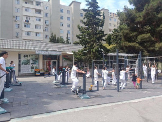 Xətai rayonunda əhalinin müxtəlif təbəqələri üçün fiziki aktivliyə dair maarifləndirmə tədbirləri keçirilib